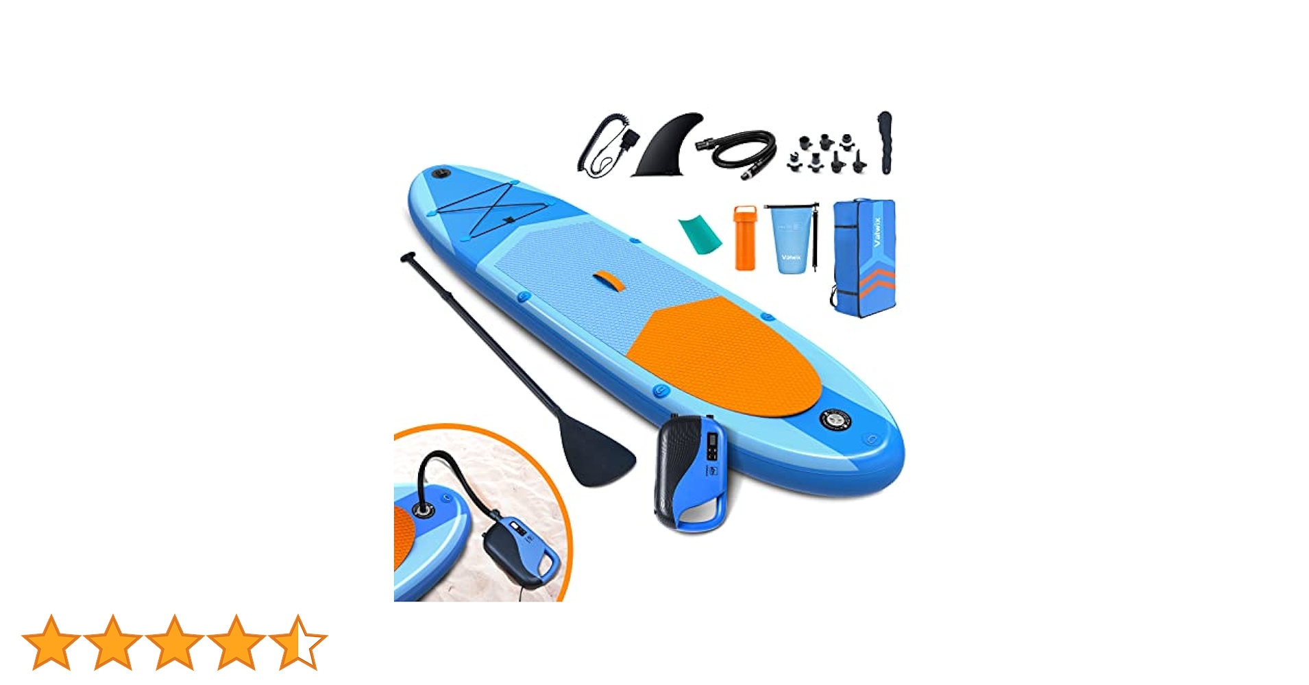 Amazon | Valwix 空気注入式スタンドアップパドルボード 電動